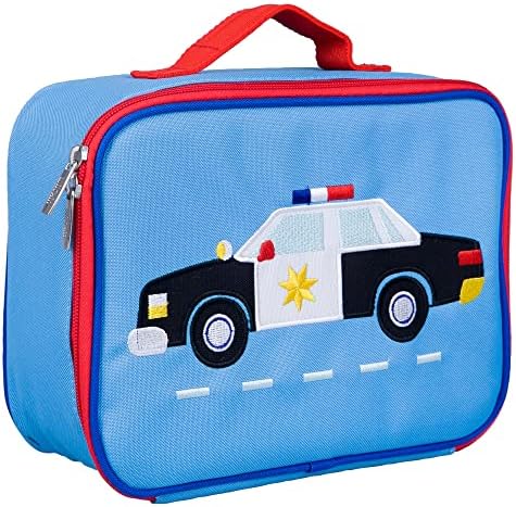  Kids Insulated Embroidered Lunch Box Bag For Boys & Girls, Measures 10 X 7.5 X 4 Inches Lunch Box For Kids, Ideal For Packing Hot Or Cold Snacks For School & Travel (Robot)