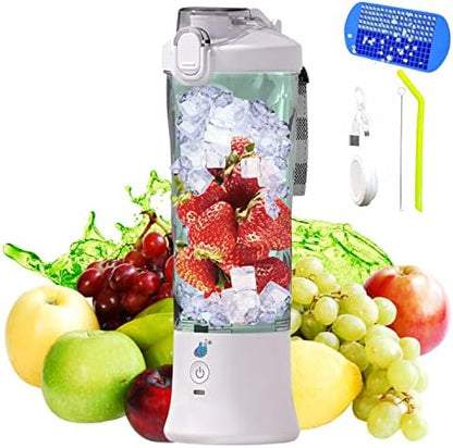  Portable Blender,Best 4Vi Personal Blender, Smoothie Blender For Shakes With USB Rechargeable Blender Bottle 20 Oz