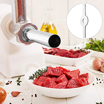  4 Pieces Sausage Maker Kit Include 3 Pieces Sausage Stuffer Tubes Stainless Steel Grinder Stuffer Tubes In 3 Sizes With Stainless Steel Sausage Stuffer Ring For Size 5 Meat Grinder Food Grinder