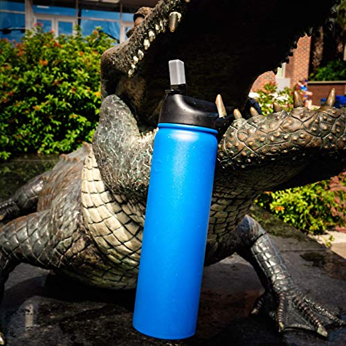  27oz Insulated Water Bottle Thermos, Premium Triple Layer Vacuum Stainless Steel, BPA Free Wide Mouth Lid With Carabiner Clip