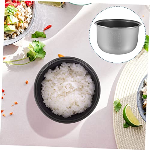  Rice Cooker Liner Stainless Steel Rice Cooker Slow Cooker Aroma Rice Cooker Non-stick Rice Cooker Pot Power Cooker Insert Liner Rice Cooker Replace Liner Cooker Inner Pot