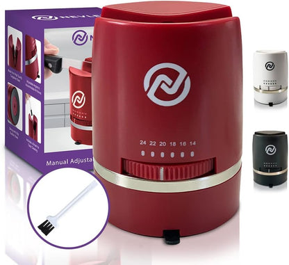 Adjustable Angle Manual Kitchen Knife Sharpener With Suction Base - These Sharpeners Prep, Repair, Sharpen, & Polish Most Knives In One Easy Step - Mini Brush For Quick & Easy Clean Up - White