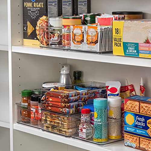  ClearSpace Plastic Storage Bins – Perfect Kitchen Organization Or Pantry Storage – Fridge Organizer, Pantry Organization And Storage Bins, Cabinet Organizers
