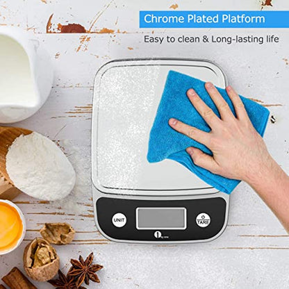  Digital Kitchen Scale Multifunction Food Scale With LCD Display And Tare Function For Cooking, Baking, Health (70001US)
