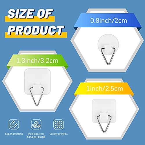  40 Pieces Invisible Adhesive Plate Hanger Round Vertical Plate Holder Self-Adhesive Wall Plate Hanger Self-Adhesive Wall Dishes Hook Rubber Plate Wall Hanger For Bathroom Kitchen Department Office