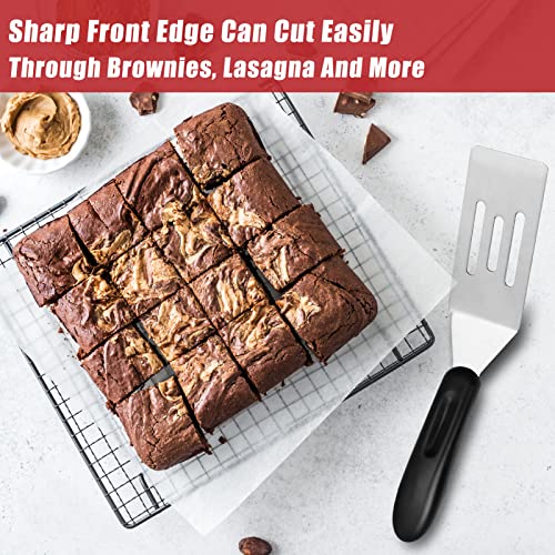  Professional Mini-Serving Spatula, Stainless Steel Cutter And Serve Turner For Serving, Flipping Or Cooking, Ideal For Brownies, Tiramisu, Cakes, Lasagna Or Cookie Etc.