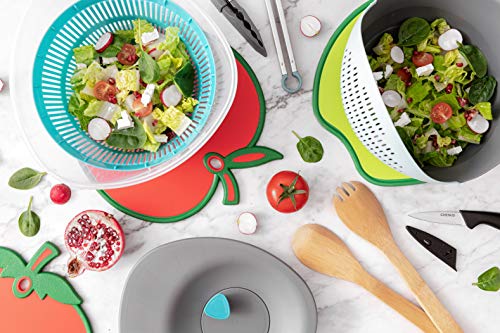  Aid Green Apple Chopping Board, Durable And Practical, Hygienic, Non-Slip Edge, Food Prep