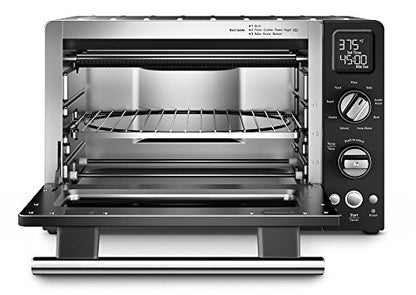 KitchenAid KCO275OB Convection 1800W Digital Countertop Oven, 12", Onyx Black (Renewed)