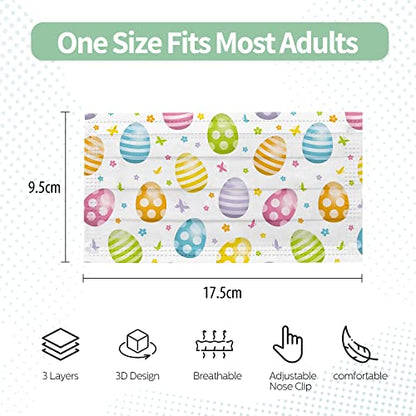  50Pcs St Patricks Day Disposable Face Bandana For Adults, Breathable Face Bandanas Covering Set For Women Men Anti Dust