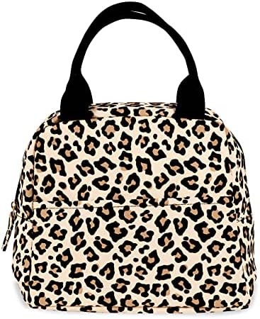  Teel Mill & Co Insulated Lunch Tote Bag For Women, Large Capacity Cooler Lunch Box, Cute Lunch Bag For Adults, Mini Cooler With Zipper Closure, Pockets, And Sturdy Handles (Black Dots)