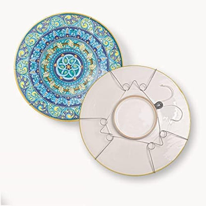  3-Pak Medium Adjustable Plate Hanger For Plates, Platters, Bowls & Other Objects 10"-16" Diameter And Up To 10 Lbs.