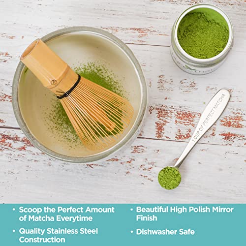  Suring Spoon | 1 Cup Of Perfect Matcha | Stainless Steel Scoop