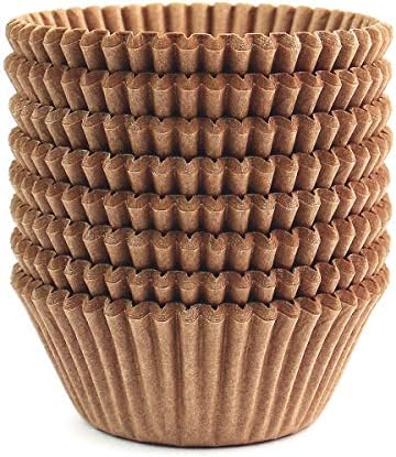  Standard Size Baking Cups Food-Grade Greaseproof Paper Cupcake Liners 200 Pcs (Natural)