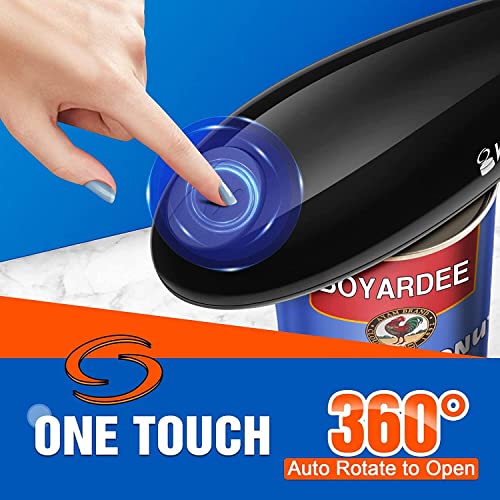  S Free Electric Can Opener, Can Opener Electric Food Safe Use, No Sharp Edge Electric Can Openers For Kitchen, Best Kitchen Gadget Automatic Can Opener For Seniors, Arthritis, And Chef