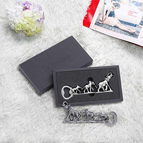  Elephant Bottle Opener, Unique Elephant Gifts For Men, Women (Silver)