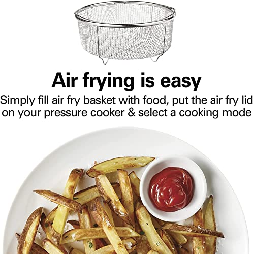  Air Fryer Lid For 6 And 8 Quart Pressure Cookers, Black