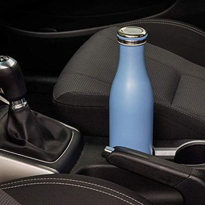 Lurch Urch Germany Thermal Bottle For Hot And Cold Drinks Made Of Double-Walled Stainless Steel (Pearl Blue, 25, Oz. | 0.75l)