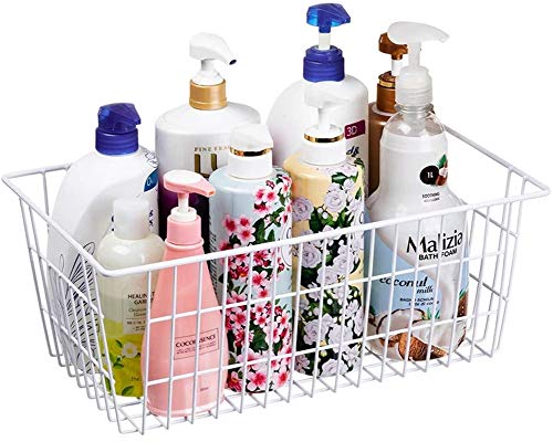  Wire Storage Basket Freezer Organizer Bins Metal Wire Baskets Wire Organizer Storage Baskets For Kitchen, Cabinets, Pantry, Freezer, BathroomSet Of 3