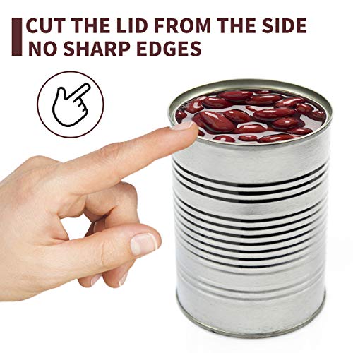  Can Opener Manual [Smooth Edge],Durable Safety Ergonomic Handle Aid Rated Can Openers Top For Restaurant &Kitchen