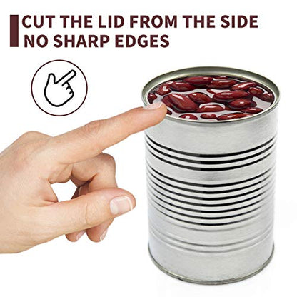  Can Opener Manual [Smooth Edge],Durable Safety Ergonomic Handle Aid Rated Can Openers Top For Restaurant &Kitchen