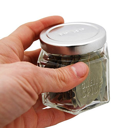  Basic Kit | 12 Magnetic Spice Jars Filled With Organic Seasonings (Large Jars)…