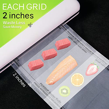  Vacuum Sealer Bags (2 Rolls-11" X 50') For Food Saver Commercial Grade, BPA Free, Heavy Duty Great For Vac Storage, Meal Prep