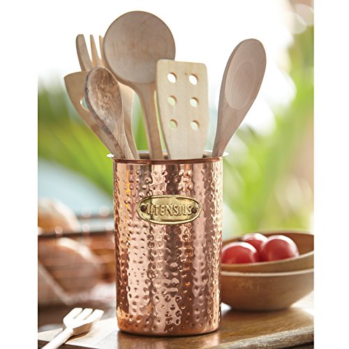  Copper Kitchen Utensil Caddy