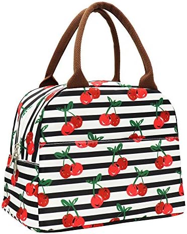  Insulated Lunch Bag Reusable Lunch Box Lunch Cooler Tote Bag For Women Men Adults Work Picnic (Cow Print)