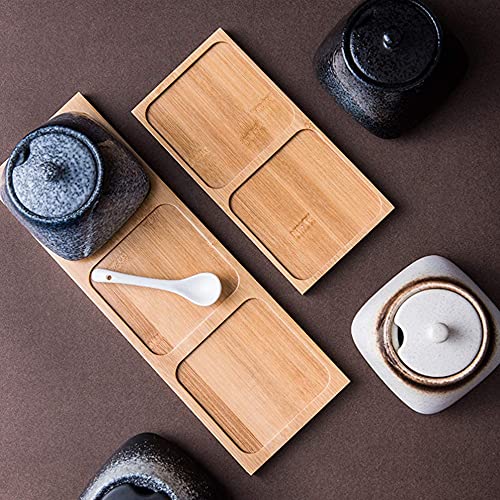  Zaizai Vintage Ceramic Spice Jar With Lid Spoon,Porcelain Sugar Bowl, Chili Pot,Home Kitchen Seasoning Jar,Seasoning Box For Kitchen Restaurant-A