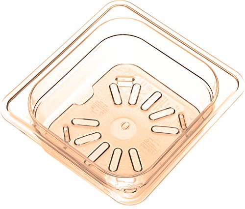 Carlisle FoodService Products 3089613 StorPlus High Heat Drain Shelf, Sixth Size, Amber