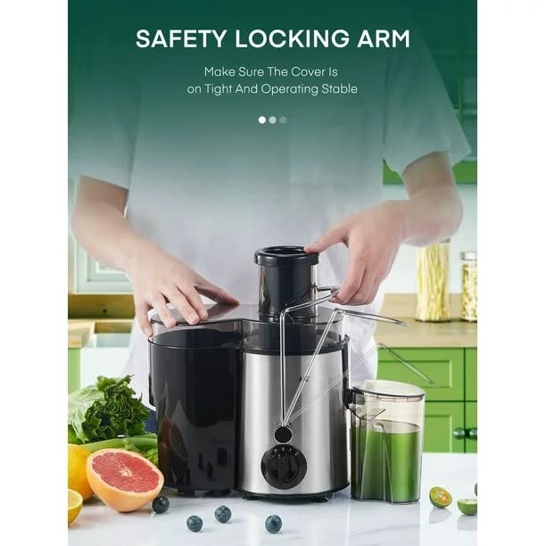  Juicer Machines Vegetable And Fruit With 3-Speed Setting, Upgraded Version 400W Motor