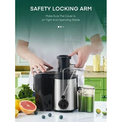  Juicer Machines Vegetable And Fruit With 3-Speed Setting, Upgraded Version 400W Motor