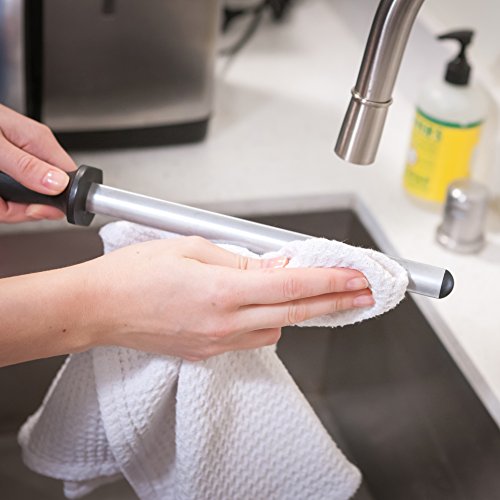  10 Inch Oval Diamond Knife Sharpener With Black Non Slip Handle Pro-Series Collection
