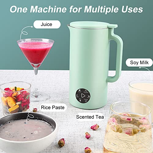  Ni Soybean Milk Maker, Portable Soy Milk Machine With 6 Functions, Juicer Maker, Free Filtering, Self Cleaning And 110V For Household (White-)