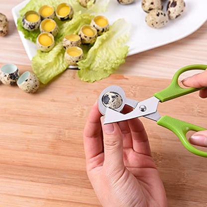  Quail Egg Shell Cutters Scissors Small Quail Egg Cracker Opener Cigar Cutter Stainless Steel Blade Tool