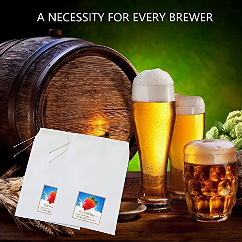  Brew Bag Cheesecloth Cheese Cloths For Straining Reusable Cheese Cloth Bags Large 2Pack 26"x22"Fine Mesh Strainer Bag For Brewing Hops Grains Fruit Cider Apple Grape Wine Beer Nut Milk Making (large)