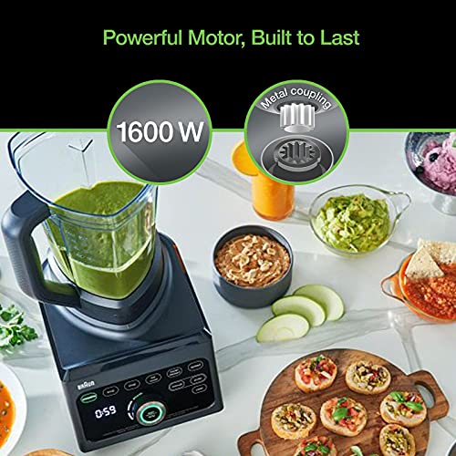Braun JB9041BK TriForce Power Blender With Smoothie2Go, Black