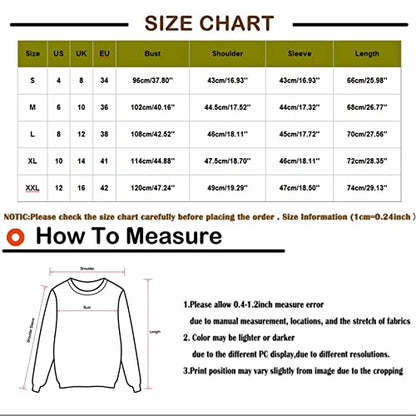  Sweatshirts For Women Loose Fit Cute Loose Tops Sweatshirts Long Sleeve Fashion Christmas Print Pullover Top Fall