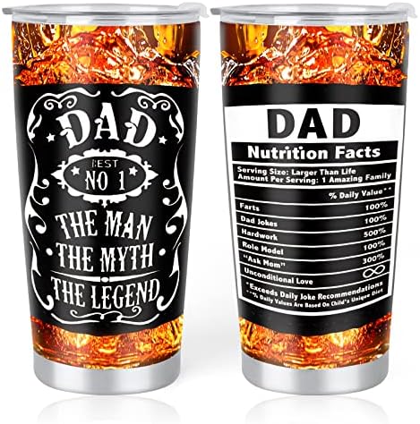  Father's Day Gifts For Husband, 20oz Stainless Steel Vacuum Insulated Tumbler Travel Coffee Mug - Birthday Day Gifts, Christmas Gifts, Valentine's Day For Men - Dishwasher Safe