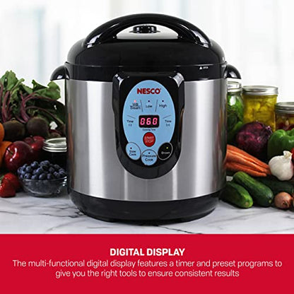  ESCO NPC-9 Smart Electric Pressure Cooker And Canner, 9.5 Quart, Stainless Steel