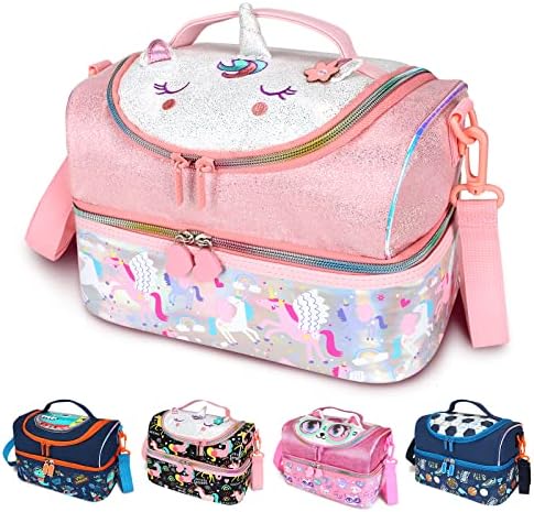  Kids Lunch Bag,Insulated Lunch Box For Girls Boys,Lunch Bag Toddler Teen,School Daycare Cute Travel Bags