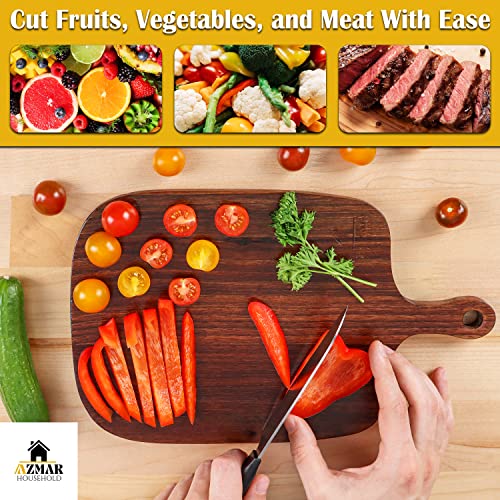  Black Walnut Wood Cutting Board, Wooden Cutting Boards For Kitchen, Premium Quality Board, Splinter Resistant Board, Charcuterie Board, Cheese Board