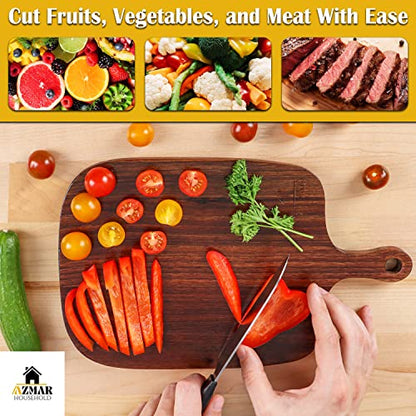  Black Walnut Wood Cutting Board, Wooden Cutting Boards For Kitchen, Premium Quality Board, Splinter Resistant Board, Charcuterie Board, Cheese Board