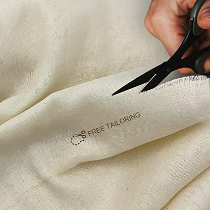  Uoon Grade 90 Cheesecloth, Reusable 100% Unbleached Cotton Fabric, 5 Yards 45 Square Feet Ultra Fine Muslin Cloths For Filter,Butter, Cooking, Strainer, Baking, Steaming