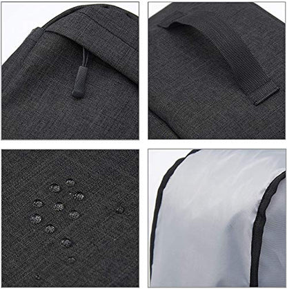  Toaster Cover UCARE 4 Slice Toaster Dust Cover With Side Pocket Can Hold Personalized Pocket Knife Tear Resistant And Waterproof Fit Most 4 Slice Toaster (Black, 16” X 7.5” X 8”)