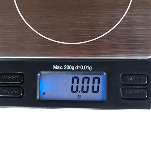  Horizon TPS-200 200g By 0.01g Portable Precision Digital Scale With Trays