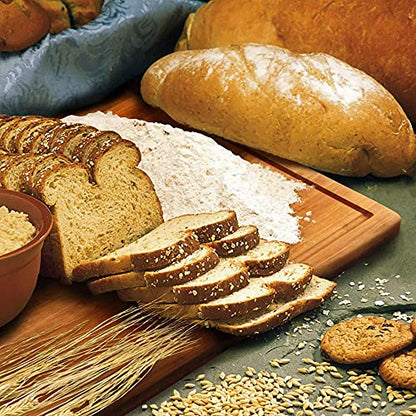  Bamboo Burner Cover Cutting Board, 3-Ply, Large, Square - Grooved/Flat (20"x20"x0.75")