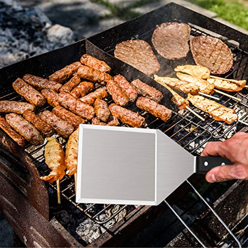  14-Piece Metal Spatula Set, Stainless Steel Pancake Fish Egg Hamburger Turners, Griddle Flippers For Kitchen Restaurant BBQ Grilling Cast Iron Skillet, Dishwasher Safe