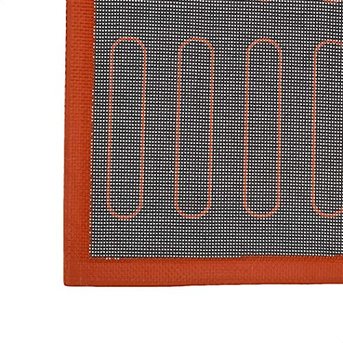  Silicone Non-Stick Eclair Baking Mat, Reusable, Easy To Clean, 15.7 X 11.8-Inches, 2-Pack