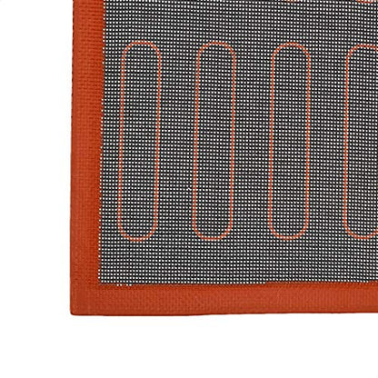  Silicone Non-Stick Eclair Baking Mat, Reusable, Easy To Clean, 15.7 X 11.8-Inches, 2-Pack